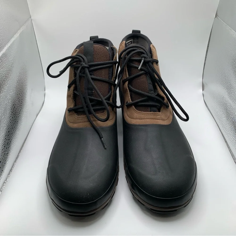 NWB Bogs Men's Classic Casual Lace Leather brown Boots size 12 rubber 2621